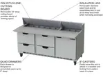 Beverage Air SPED72HC-18C-4 Refrigerated Counter, Sandwich / Salad Unit