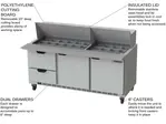 Beverage Air SPED72HC-30M-2 Refrigerated Counter, Mega Top Sandwich / Salad Un