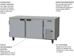 Beverage Air UCF67AHC Freezer, Undercounter, Reach-In