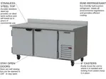 Beverage Air WTF67AHC Freezer Counter, Work Top