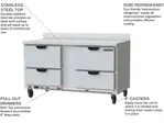Beverage Air WTFD60AHC-4 Freezer Counter, Work Top