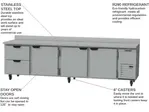 Beverage Air WTRD119AHC-2 Refrigerated Counter, Work Top