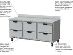 Beverage Air WTRD72AHC-6 Refrigerated Counter, Work Top