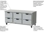 Beverage Air WTRD72AHC-6-FLT Refrigerated Counter, Work Top