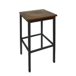 BFM 2510B-SB W Bar Stool, Indoor