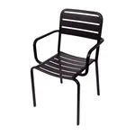 BFM DV352BL Chair, Armchair, Stacking, Outdoor