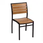 BFM PH102CTKBL Chair, Side, Stacking, Outdoor