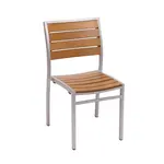 BFM PH102CTKSV Chair, Side, Stacking, Outdoor