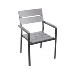 BFM PH201CGRTK-BL Chair, Armchair, Stacking, Outdoor
