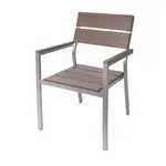 BFM PH201CGRTK-SG Chair, Armchair, Stacking, Outdoor
