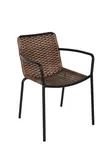 BFM PH401CBR-BL Chair, Armchair, Stacking, Outdoor