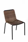 BFM PH402CBR-BL Chair, Side, Stacking, Outdoor