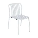 BFM PHKWSC-WH Chair, Side, Stacking, Outdoor