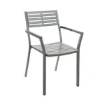 BFM SU2811CSG Chair, Armchair, Stacking, Outdoor