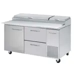 Blue Air BAPP67-D2R-HC Refrigerated Counter, Pizza Prep Table