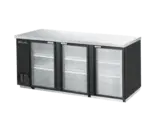 Blue Air BBB90-4SG-HC Back Bar Cabinet, Refrigerated