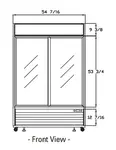 Blue Air BKGM48SL-HC Refrigerator, Merchandiser