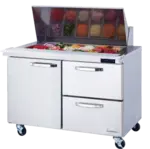 Blue Air BLMT60-D2R-HC Refrigerated Counter, Mega Top Sandwich / Salad Unit