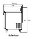 Blue Air BLUF36-WT-HC Freezer Counter, Work Top