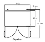 Blue Air BLUF60-WT-HC Freezer Counter, Work Top