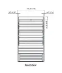 Blue Air BOD-48G Display Case, Refrigerated, Self-Serve