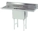Blue Air BS1-18-12/2D Sink, (1) One Compartment