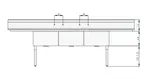 Blue Air BS3-24-14/2D Sink, (3) Three Compartment