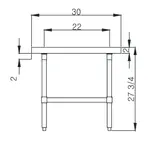 Blue Air ES3048 Equipment Stand, for Countertop Cooking