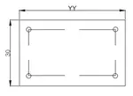 Blue Air EW3024 Work Table,  24" - 27", Stainless Steel Top