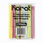 Boba Straws, 9", Assorted Colors, Plastic, (1600/Case), Karat C9060S