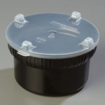 Carlisle Bowl Gourmet Black w/Lid (Sold Per Each) Carlisle 703903
