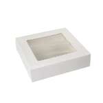 BOXIT CORPORATION Bakery/Cupcake Box, 10" x 10" x 2-1/2", White, Paperboard, (150/Case) Box-it 10102AW-126