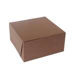 BOXIT CORPORATION Bakery Box, 10" x 10" x 5", Chocolate, Paperboard, No Window, (100/Case) Box-it 10105B-513