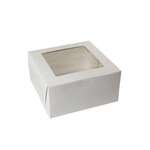 BOXIT CORPORATION Bakery Box, 10" x 10" x 5", White, Paperboard, (150/Case) Box-it 10105W-126