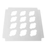 BOXIT CORPORATION Cupcake Insert, 10" x 10", White, 12 Mini Cup, (100/Case) Box-it 1010MCI-261