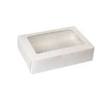 BOXIT CORPORATION Bakery/Cupcake Box, 10" x 7" x 2-1/2", White, Paperboard, 6 Mini Cup, w/ Window, (100/Case) Box-it 1072W-126