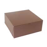 BOXIT CORPORATION Bakery Box, 12" x 12" x 5", Chocolate, Paperboard, No Window, (100/Case) Box-it 12125B-513