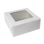 BOXIT CORPORATION Bakery Box, 12" x 12" x 5", White, Paperboard, w/ Window, (100/Case) Box-it 12125W-126