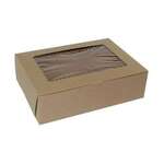 BOXIT CORPORATION Bakery / Cupcake Box, 14" x 10" x 4", Kraft, Paperboard, 12 Cup/24 Mini Cup, (100/Case) Box-it 14104W-501