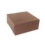 BOXIT CORPORATION Bakery Box, 14" x 14" x 6", Chocolate, Paperboard No Window, (50/Case) Box-it 14146B-513