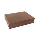 BOXIT CORPORATION Bakery Box, 19" x 14" x 4", Chocolate, Paperboard, 12 Jumbo Cup, No Window, (50/Case) Box-it 19144B-513