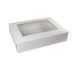 BOXIT CORPORATION Bakery / Cupcake Box, 19" x 14" x 4", White, Paperboard, 12 Jumbo Cup w/ Window, (50/Case) Box-it 19144W-126