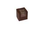 BOXIT CORPORATION Bakery/Cupcake Box, 4" x 4" x 4", Chocolate, Paperboard, 1 Cup, (200/Case) Box-it 444W-513