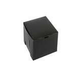 BOXIT CORPORATION Bakery/Cupcake Box, 7" x 7" x 4", Black, Paperboard, (100/Case) Box-it 774B-960