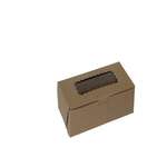 BOXIT CORPORATION Bakery/Cupcake Box, 8" x 4" x 2.5", Kraft, Paperboard, 2 Mini Cup, (100/Case), Box-it 842W-501