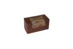 BOXIT CORPORATION Bakery/Cupcake Box, 8" x 4" x 4", Chocolate, Paperboard, 2 Cup, (200/Case) Box-it 844W-513