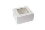 BOXIT CORPORATION Bakery Box, 8" x 8" x 4", White, Paperboard, (150/Case) Box-it 884AWFL-126