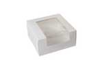 BOXIT CORPORATION Bakery/Cupcake Box, 8" x 8" x 4", White, Paperboard, 4 Jumbo Cup, (100/Case) Box-it 884W-126