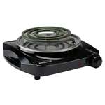 BRENTWOOD APPLIANCES INC Electric Burner, Single, Black, Stainless Steel, BRENTWOOD TS-360