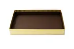 Candy Box, 8-1/8" X 5-1/4" X 1-1/8", Gold Diamond, 1/2 lb, w/ View-It Lid, (50/Case), Box-it V215-2007